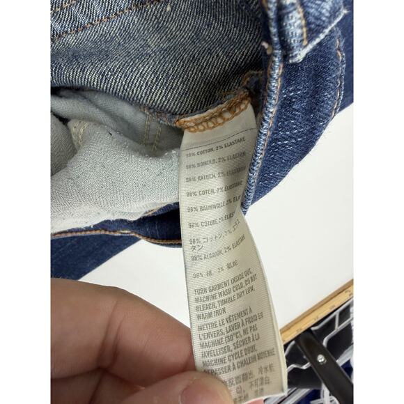 Hollister Juniors Jeans Size 7L Dark Social Stretch Denim Jeans - Picture 5 of 11